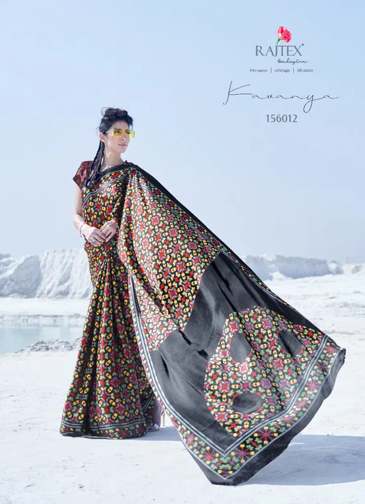 Rajtex Kavanya Silk Party Wear Japanese Satin Crape Saree Collection at Wholesale Price